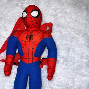 Marvel Sider Man Super Hero Backpack Plush with Pocket Spider-Man